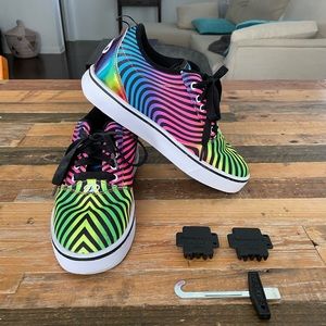 Heelys Rainbow Zebra Print (Womens 7/Youth 6)